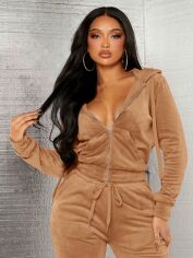 Акція на Толстовка жіноча SHEIN GD-00207331 M Пісочна від Rozetka