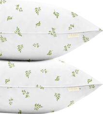Акція на Набір наволочок Cosas Olive Leaf Ранфорс 50x70 см x 2 шт (SetPillow_FoliageWillowGreen_50x70) від Rozetka