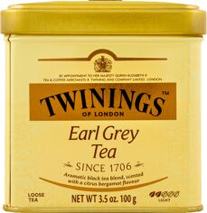 Акція на Чорний чай Twinings Листовий Ерл Грей 100 г від Rozetka