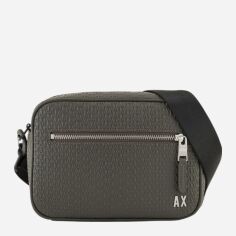 Акція на Сумка крос-боді через плече чоловіча зі штучної шкіри Armani Exchange XM000158AF11928U8110 Сіра від Rozetka