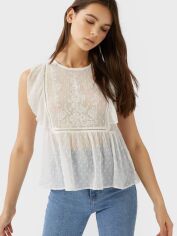 Акція на Блузка жіноча Stradivarius XAZ284293JHCU M Біла від Rozetka