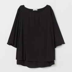 Акція на Блузка жіноча H&M XAZ181079XBAO XS Чорна від Rozetka