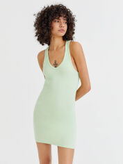 Акція на Сукня-майка коротка літня жіноча Pull & Bear XAZ475893ZAMD XS М'ятна від Rozetka
