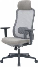Акція на Крісло офісне OfficePro Wave OC599-B-DG-DG Black/Dark Gray від Rozetka