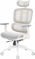 Акція на Крісло офісне OfficePro Skyline OC680-W-LG-LG White/Light Gray від Rozetka