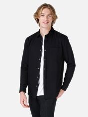 Акція на Сорочка бавовняна чоловіча Colin's CL1067420-BLK L Чорна від Rozetka