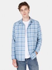 Акція на Сорочка бавовняна чоловіча Colin's CL1072133LIV 2XL Light Indigo від Rozetka
