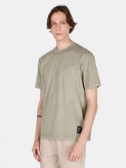 Акція на Футболка бавовняна довга чоловіча Colin's CL1072858SAG 2XL Sage від Rozetka