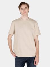 Акція на Футболка бавовняна довга чоловіча Colin's CL1072066LBG 2XL Light Beige від Rozetka