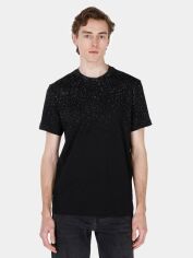 Акція на Футболка бавовняна довга чоловіча Colin's CL1073091BLK 2XL Black з принтом від Rozetka