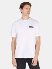 Акція на Футболка бавовняна довга чоловіча Colin's CL1073050WHT 2XL White з принтом від Rozetka