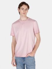 Акція на Футболка бавовняна довга чоловіча Colin's CL1073112PIN L Pink з принтом від Rozetka