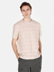 Акція на Футболка бавовняна довга чоловіча Colin's CL1074003BEI L Beige від Rozetka