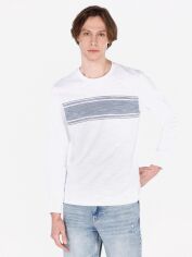 Акція на Лонгслів чоловічий Colin's CL1072327WHT L White від Rozetka
