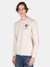 Акція на Світшот чоловічий Colin's CL1069947BEI M Beige з принтом від Rozetka