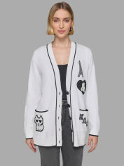 Акція на Кардиган жіночий Karl Lagerfeld 488365964 S Білий від Rozetka