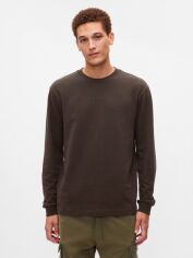 Акція на Лонгслів чоловічий GAP 95139442 3XL Коричневий від Rozetka