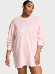 Акція на Нічна сорочка жіноча бавовняна Victoria's Secret 561169384 XS/S Рожева від Rozetka
