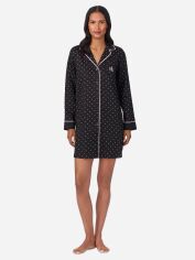Акція на Нічна сорочка жіноча бавовняна Ralph Lauren 177109212 XS Чорна від Rozetka