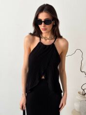 Акція на Топ жіночий ARTKNIT Loren 39565 M Чорний від Rozetka