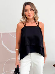 Акція на Топ жіночий ARTKNIT Fashion One Size Чорний від Rozetka