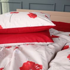 Акція на Наволочка MirSon Ranforce Elite 17-0754 Scarlet Poppies 50х70 см від Rozetka