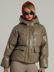 Акція на Пальто жіноче SHEIN GD-00207819 M Коричневе від Rozetka