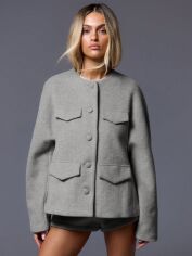 Акція на Куртка демісезонна жіноча SHEIN GD-00204621 S Сіра від Rozetka