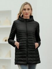Акція на Куртка демісезонна жіноча SHEIN GD-00207733 L Чорна від Rozetka