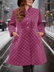 Акція на Пальто жіноче SHEIN GD-00202939 1XL Фіолетове від Rozetka