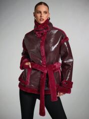 Акція на Куртка зимова жіноча SHEIN GD-00209312 L Бордова від Rozetka