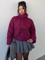Акція на Куртка зимова жіноча SHEIN GD-00196095 M Бордова від Rozetka