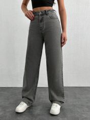 Акція на Джинси жіночі SHEIN GD-00195714 40 Сірі від Rozetka