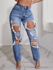 Акція на Джинси жіночі SHEIN GD-00221844 W28 L32 Сині від Rozetka