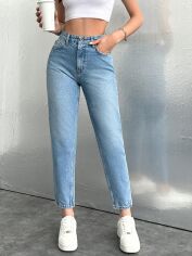 Акція на Джинси Slim Fit жіночі SHEIN GD-00195529 34 Сині від Rozetka