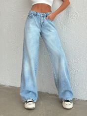 Акція на Джинси Baggy жіночі SHEIN GD-00195555 40 Сині від Rozetka