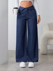 Акція на Джинси Кльош жіночі SHEIN GD-00210357 27 Сині від Rozetka