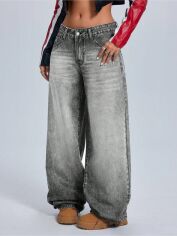 Акція на Джинси жіночі SHEIN GD-00218743 26 Світло-сірі від Rozetka
