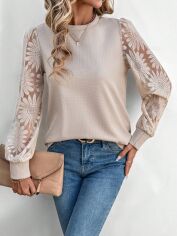 Акція на Топ жіночий SHEIN GD-00204730 M Бежевий від Rozetka