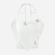 Акція на Топ жіночий SHEIN GD-00219684 S Білий від Rozetka