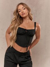 Акція на Топ жіночий SHEIN GD-00220268 XL Чорний від Rozetka