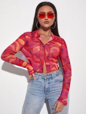 Акція на Топ жіночий SHEIN GD-00219441 XL Червоний від Rozetka