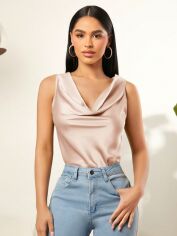 Акція на Топ жіночий SHEIN GD-00227831 XS Кремовий від Rozetka