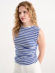 Акція на Топ жіночий C&A GD-00128169 2XL Синій з білим від Rozetka