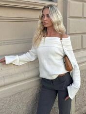 Акція на Джемпер жіночий SHEIN GD-00193371 L Білий від Rozetka