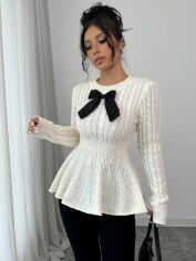 Акція на Джемпер жіночий SHEIN GD-00203621 M Бежевий від Rozetka