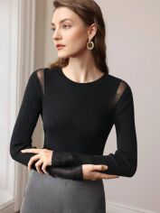 Акція на Джемпер жіночий SHEIN GD-00210753 S Чорний від Rozetka