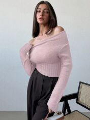 Акція на Джемпер жіночий SHEIN GD-00208229 S Рожевий від Rozetka