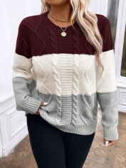 Акція на Джемпер жіночий SHEIN GD-00208387 2XL Різнокольоровий від Rozetka