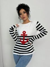 Акція на Джемпер жіночий SHEIN GD-00202605 S Різнокольоровий від Rozetka